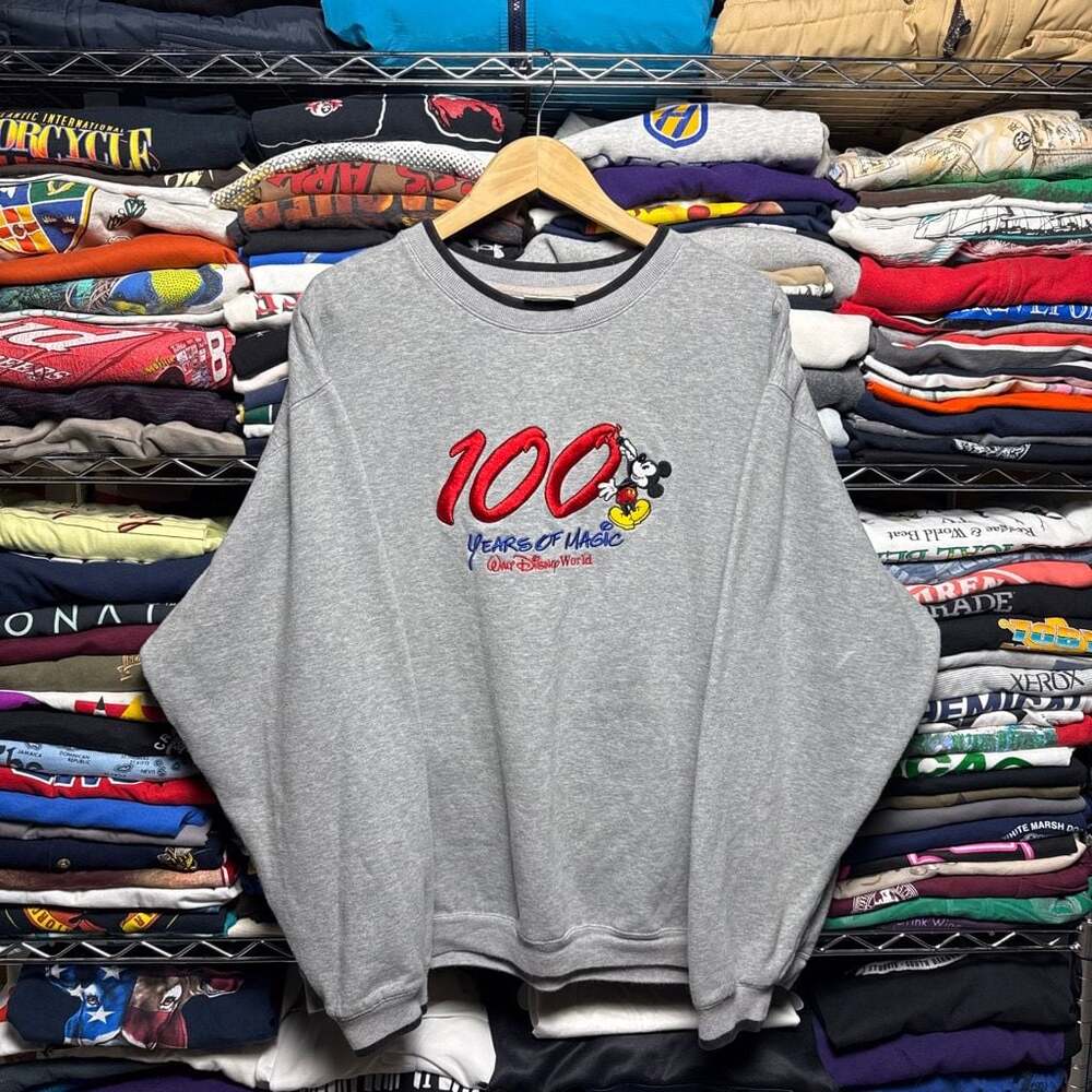 Vintage Walt Disney World 100 Years of Magic Mickey Mouse Sweatshirt XL